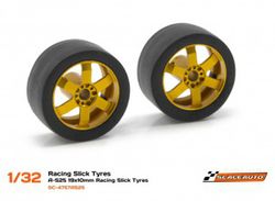 Neum. Goma A-S25 19x10mm Racing Slick (Shore 25)