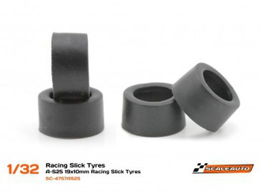 Neum. Goma A-S25 19x10mm Racing Slick (Shore 25)