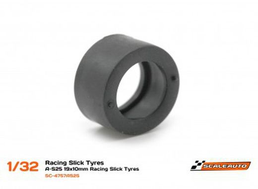 Neum. Goma A-S25 19x10mm Racing Slick (Shore 25)