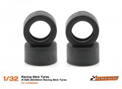 Neum. Goma A-S25 20x10mm Racing Slick (Shore 25)