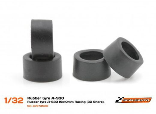 Neum. Goma A-S30 19x10mm Racing Slick (Shore 30)
