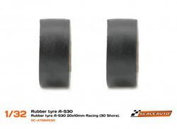 Neum. Goma A-S30 20x10mm Racing Slick (Shore 30)