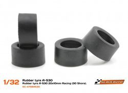 Neum. Goma A-S30 20x10mm Racing Slick (Shore 30)