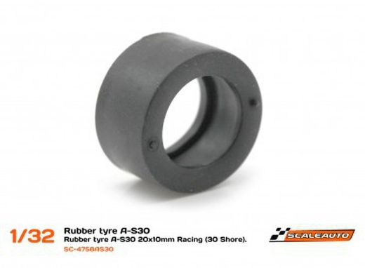 Neum. Goma A-S30 20x10mm Racing Slick (Shore 30)