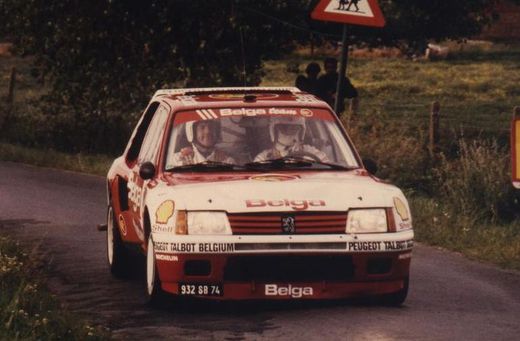 Peugeot 205 T16 Evo1 Belga Ypres 85'