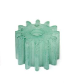 Piñón de Nylon Z12 x 7 mm color verde