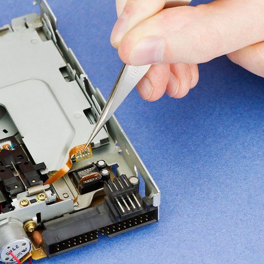 Pinzas de acero inox punta fina