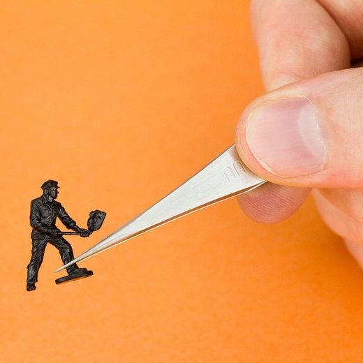 Pinzas de acero inox punta fina