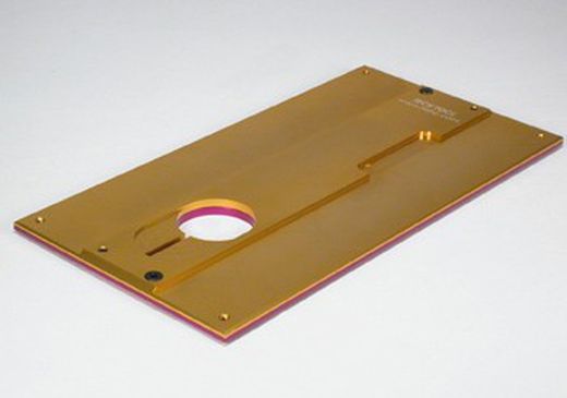 Placa medicion alturas 2mm aluminio