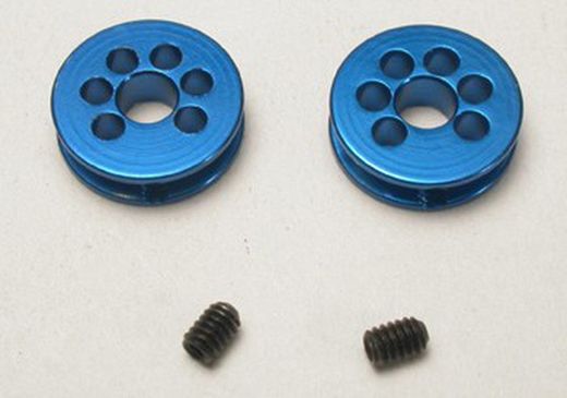 Polea Alumino mecanizado 8mm p/ejes 3 mm
