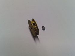 Polea dentada 18 dientes p/ejes 3 mm