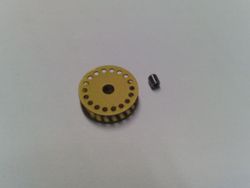Polea dentada 18 dientes p/ejes 3 mm