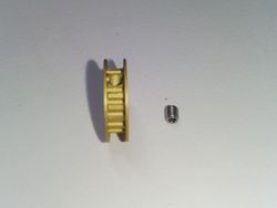 Polea dentada 18 dientes p/ejes 3 mm