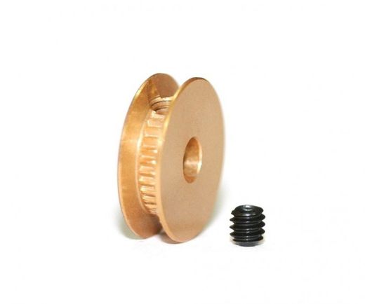 Polea UNIVERSAL Ø6,5 eje 2,38 mm. ORO