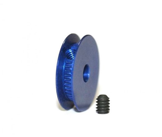 Polea UNIVERSAL Ø8 eje 2,38 mm. AZUL