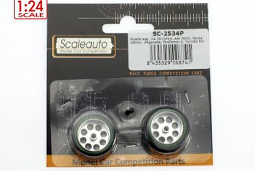 Rueda esp. 24.5x13mm, eje 3mm. llanta 19mm. Aligerada, ProComp-4, Tornillo M3