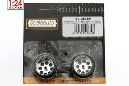 Rueda esp. 25.5x16mm, eje 3mm. llanta 21mm. Aligerada, ProComp-4, Tornillo M3