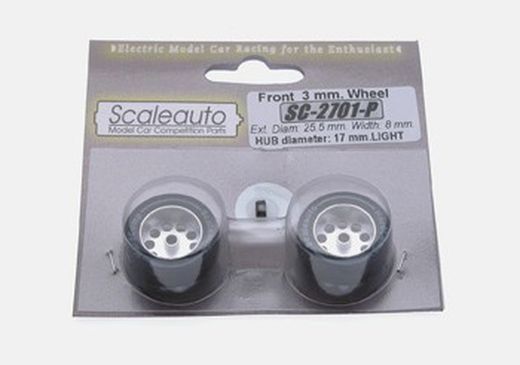 Rueda espuma 25,5X8 eje 3 mm Hardcomp