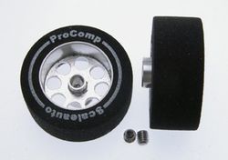 Rueda espuma P-0 25,5x11x17 eje 3 mm