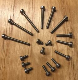 Set de tornillos allen DIN912 A2 variados