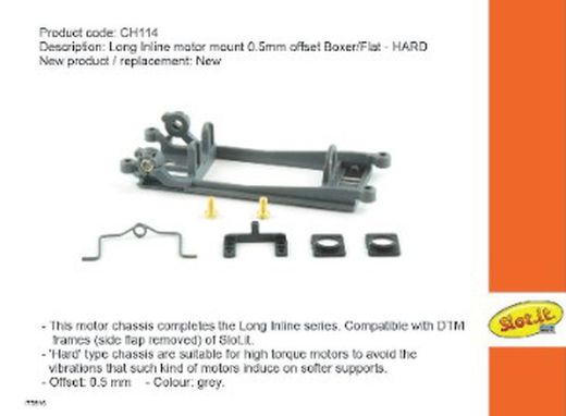 Soporte motor en linea offset 0,5mm