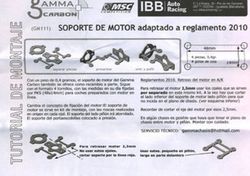 Soporte motor Gamma Carbono RX-TS Despla