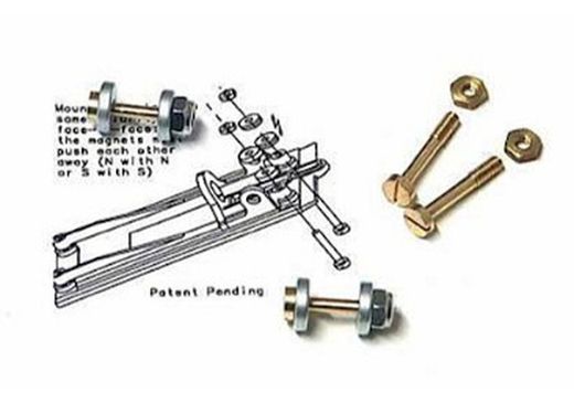 Suspensión magnética para soporte motor